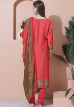 Load image into Gallery viewer, Red Muslin Churidar Suit
