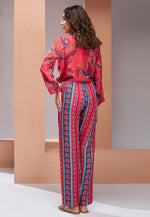 Load image into Gallery viewer, Red Muslin Printed Co-Ords Set
