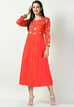 Load image into Gallery viewer, Red Rayon Gown
