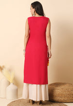 Load image into Gallery viewer, Red Rayon Long Tunic
