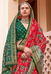 Red Silk Patola Saree