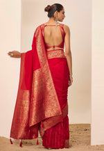 Load image into Gallery viewer, Red Silk Saree With Blouse

