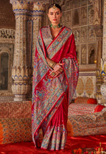 Load image into Gallery viewer, Red Silk Saree With Blouse
