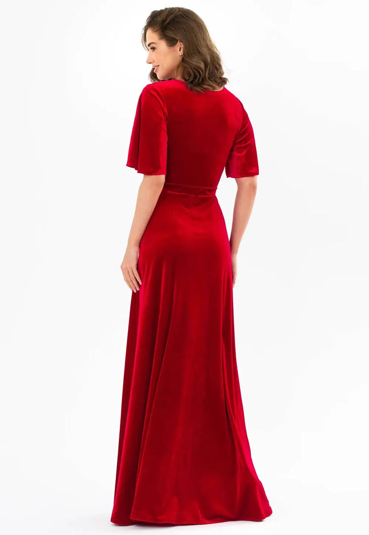 Red Velvet Gown