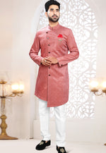 Load image into Gallery viewer, Red Velvet Indo Western Suit
