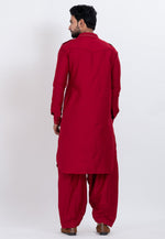 Load image into Gallery viewer, Red Viscose Pathani Suit

