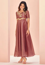 Load image into Gallery viewer, Rust Organza Gown
