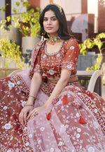 Load image into Gallery viewer, Rust Silk Lehenga Choli
