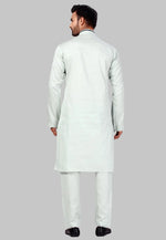 Load image into Gallery viewer, Sea Green Cotton Pathani Suit

