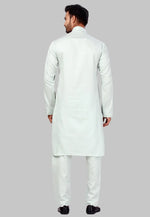 Load image into Gallery viewer, Sea Green Cotton Pathani Suit
