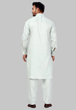 Load image into Gallery viewer, Sea Green Cotton Pathani Suit
