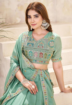 Load image into Gallery viewer, Sea Green Georgette Lehenga Choli
