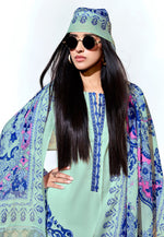Load image into Gallery viewer, Sea Green Linen Pakistani Suit
