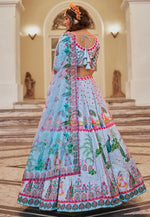 Load image into Gallery viewer, Sky Blue Art Silk Lehenga Choli
