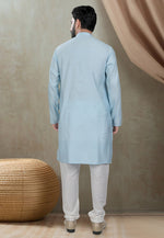 Load image into Gallery viewer, Sky Blue Cotton Kurta Pajama
