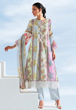 Load image into Gallery viewer, Sky Blue Cotton Pakistani Suit
