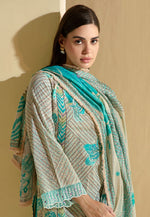 Load image into Gallery viewer, Sky Blue Cotton Pant Style Suit
