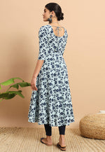 Load image into Gallery viewer, Sky Blue Cotton Printed Tunic
