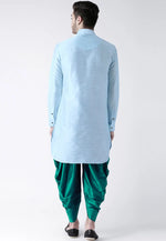 Load image into Gallery viewer, Sky Blue Dupion Silk Dhoti Kurta
