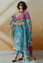 Load image into Gallery viewer, Sky Blue Muslin Pakistani Suit
