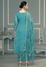 Load image into Gallery viewer, Sky Blue Viscose Pant Style Suit
