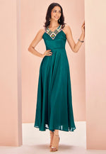 Load image into Gallery viewer, Teal Chinon Gown
