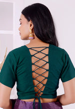 Load image into Gallery viewer, Teal Cotton Readymade Blouse
