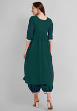 Load image into Gallery viewer, Teal Georgette Readymade Punjabi Suit
