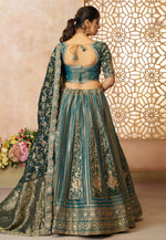 Load image into Gallery viewer, Teal Net Lehenga Choli
