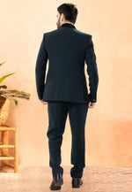 Load image into Gallery viewer, Teal Rayon Tuxedos Suit
