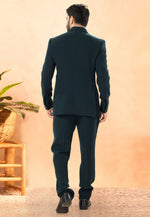 Load image into Gallery viewer, Teal Rayon Tuxedos Suit
