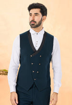 Load image into Gallery viewer, Teal Rayon Tuxedos Suit
