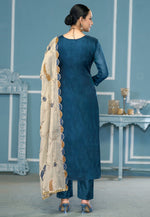 Load image into Gallery viewer, Teal Viscose Pant Style Suit
