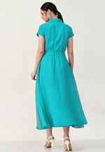 Load image into Gallery viewer, Turquoise Georgette Gown
