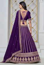 Load image into Gallery viewer, Violet Art Silk Lehenga Choli
