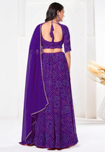 Load image into Gallery viewer, Violet Georgette A Line Lehenga Choli
