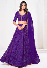 Load image into Gallery viewer, Violet Georgette A Line Lehenga Choli

