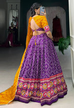 Load image into Gallery viewer, Violet Tussar Silk Readymade Lehenga Choli
