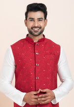 Load image into Gallery viewer, White Banarasi Silk Kurta Pajama With Jacket
