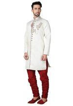 Load image into Gallery viewer, White Brocade Sherwani
