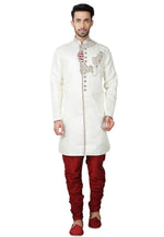 Load image into Gallery viewer, White Brocade Sherwani
