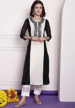 Load image into Gallery viewer, White Chanderi Long Tunic
