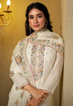 Load image into Gallery viewer, White Chiffon Straight Suit
