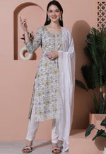 Load image into Gallery viewer, White Cotton Pant Style Suit
