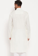 Load image into Gallery viewer, White Cotton Pathani Suit
