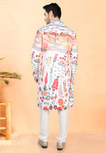 Load image into Gallery viewer, White Cotton Rayon Kurta Pajama
