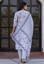 Load image into Gallery viewer, White Cotton Readymade Pant Style Suit
