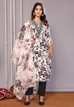 Load image into Gallery viewer, White Cotton Readymade Pant Style Suit
