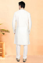 Load image into Gallery viewer, White Cotton Silk Kurta Pajama
