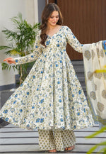 Load image into Gallery viewer, White Muslin Readymade Pakistani Suit
